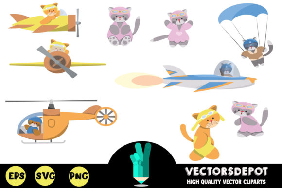 Animal Pilots Clipart Review