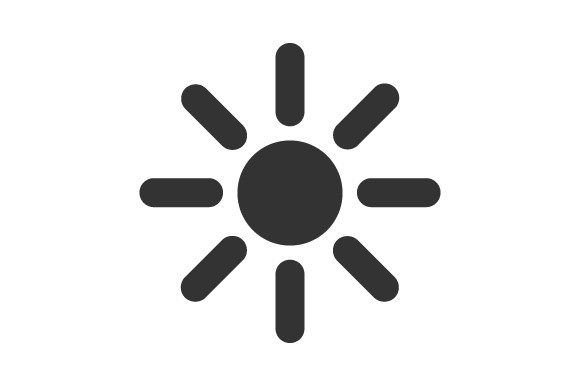 Brightness, Sun Icon: Graphics and Icons for Real Publishing