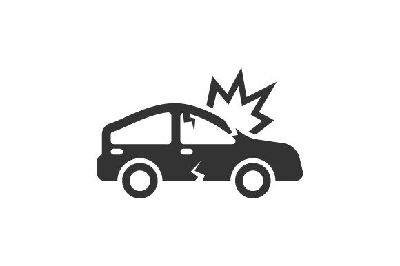 Car Crash Icon: Graphics and Icons for Bold Design