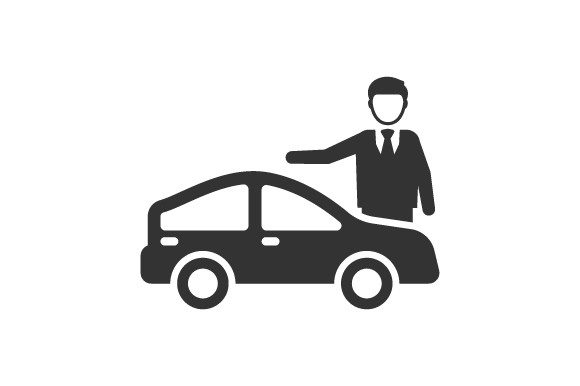 Car Insurance Agent Icon Graphics
