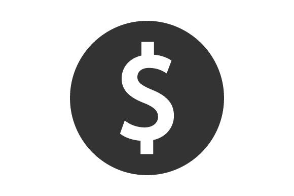 Dollar Coin Icon: Graphics & Icons for Local Business