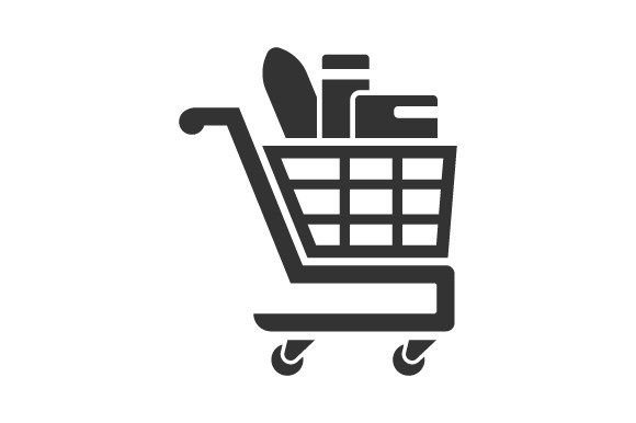 Full Shopping Cart Icon Graphics and Icons