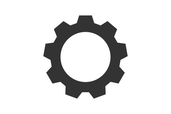 Gear Setting Icon: Graphics and Icons for Crafting