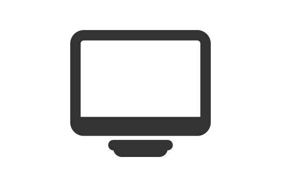 Monitor, Screen Icon for Graphics and Icons