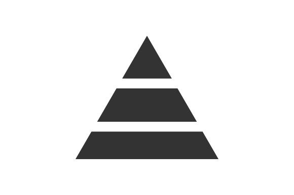 Pyramid Analysis Report Icon Graphics