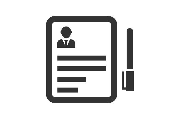 Resume, CV Icon: Graphics and Icons