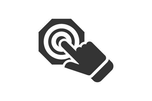 Target Click Icon Graphics and Icons