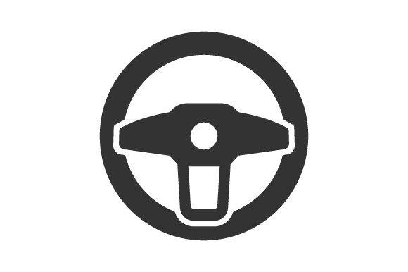 Wheel Steering Icon: Graphics and Icons for Digital Sellers